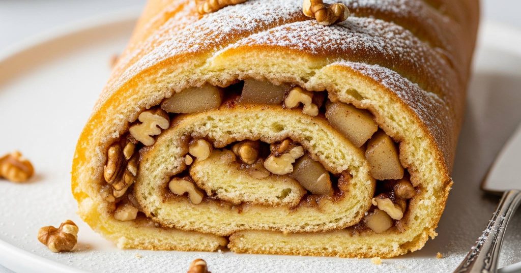 elmalı rulo kek